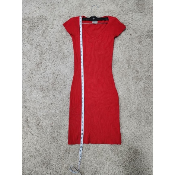 Authentic Christian Dior Vintage Short Dress Red Stretchy - Picture 3 of 12